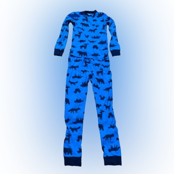 🟢 5 For $20 Blue Dinosaur Kids Pajamas - Picture 1 of 4